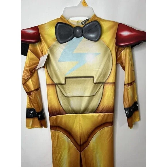 Five Nights Freddys GlamRock Freddy Jumpsuit (No Mask) Boys Medium Costume - Picture 4 of 5